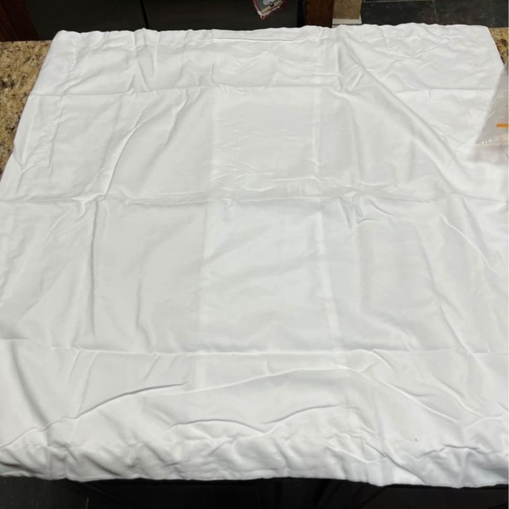 Brand new! Amazon. Bundle of 2 white throw pillow cases. Cotton. Size 18”x18”.